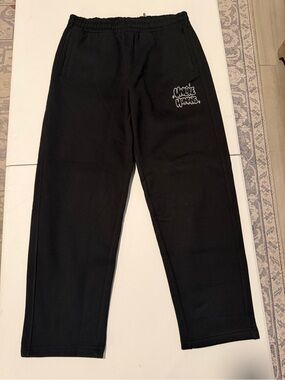 NWT Men's Unlike Humans Regent Fleece Sweatpants Medium Black